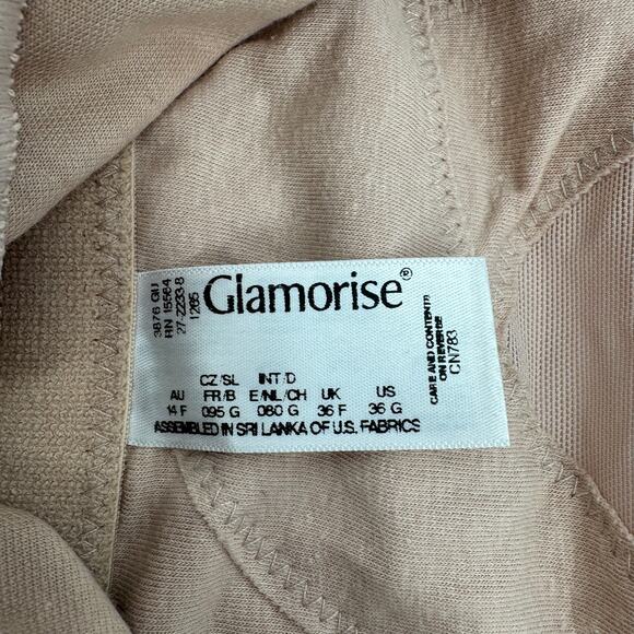 Glamorise Magic Lift Posture Back Support Bra Front Closure Beige 36G - Picture 6 of 7